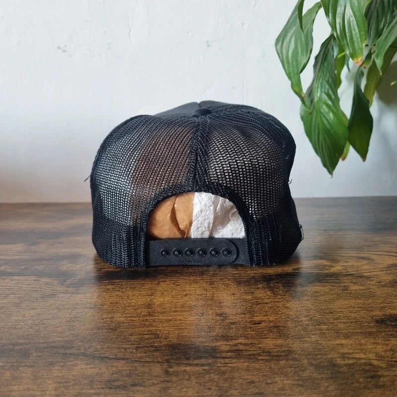 Vintage American Trucker Hat Snapback cap one size adjustable black 10-50 club
