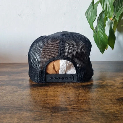 Vintage American Trucker Hat Snapback cap one size adjustable black 10-50 club