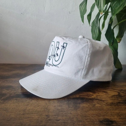 Vintage American Trucker Hat Snapback cap one size adjustable white Ducks Unlimited