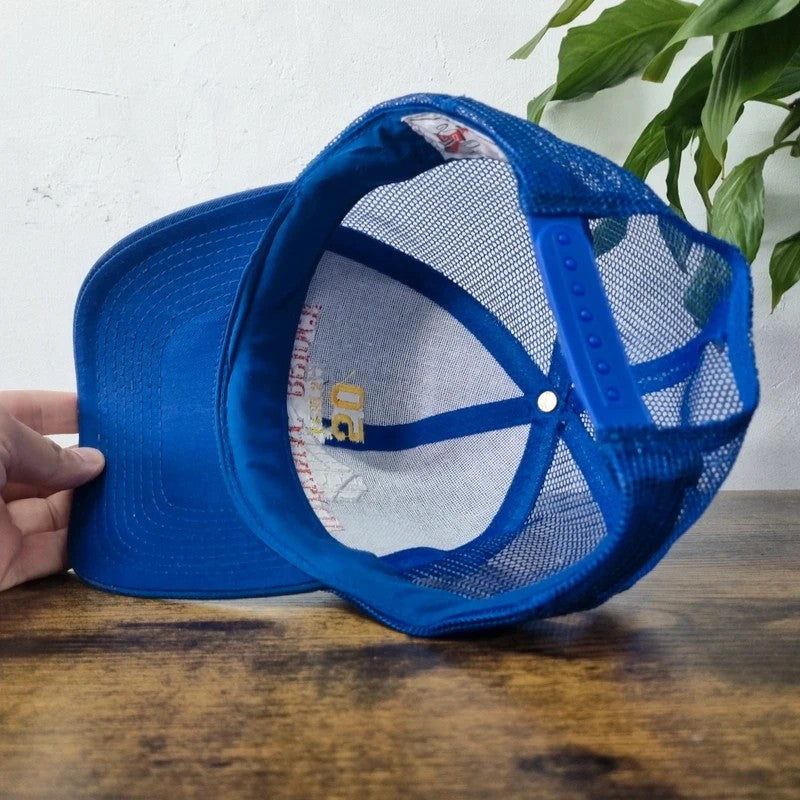 Vintage American Baseball Hat Snapback cap one size adjustable blue michigan bridge