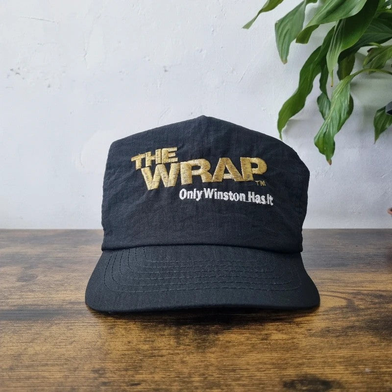 Vintage American Trucker Hat Snapback cap one size adjustable black the Wrap winston