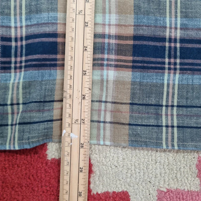 Vintage Columbia Boxy Fit Cropped Shirt short Sleeve XXL Check green Button Up Skater Y2K Surf