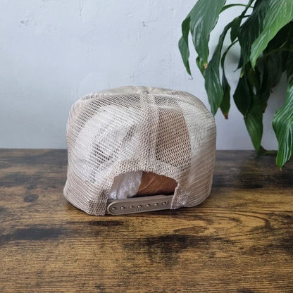 Vintage American Baseball Hat Snapback cap one size adjustable beige Hudson Car club