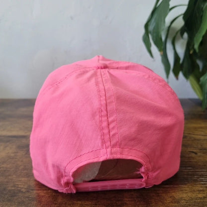 Vintage American Trucker Hat Snapback cap one size adjustable neon pink chi omega festival