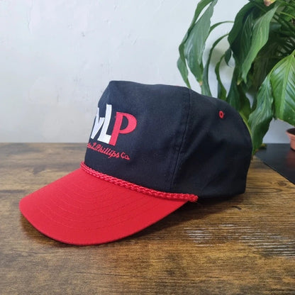 Vintage American Trucker Hat Snapback cap one size adjustable black red VLP