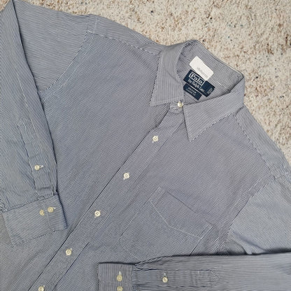 Ralph Lauren SHIRT ANDREW CLASSIC FIT STRIPE 32 33 - Blue - Size 16
