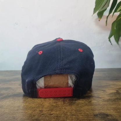 Vintage American Baseball Hat Snapback cap one size adjustable black red alaska fish