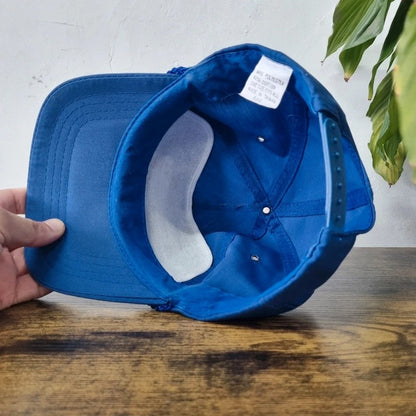 Vintage American Trucker Hat Snapback cap one size adjustable blue graybar
