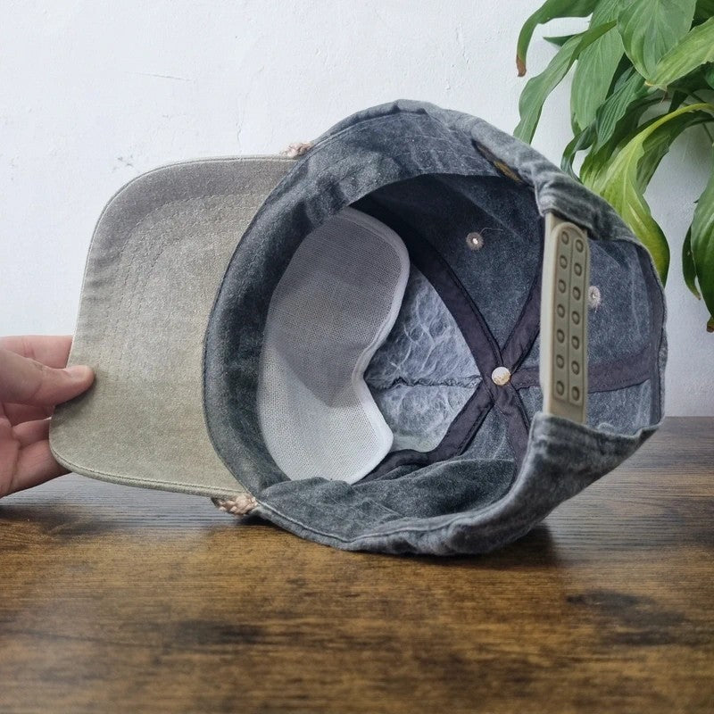Vintage American Trucker Hat Snapback cap one size adjustable grey new castle sawmill