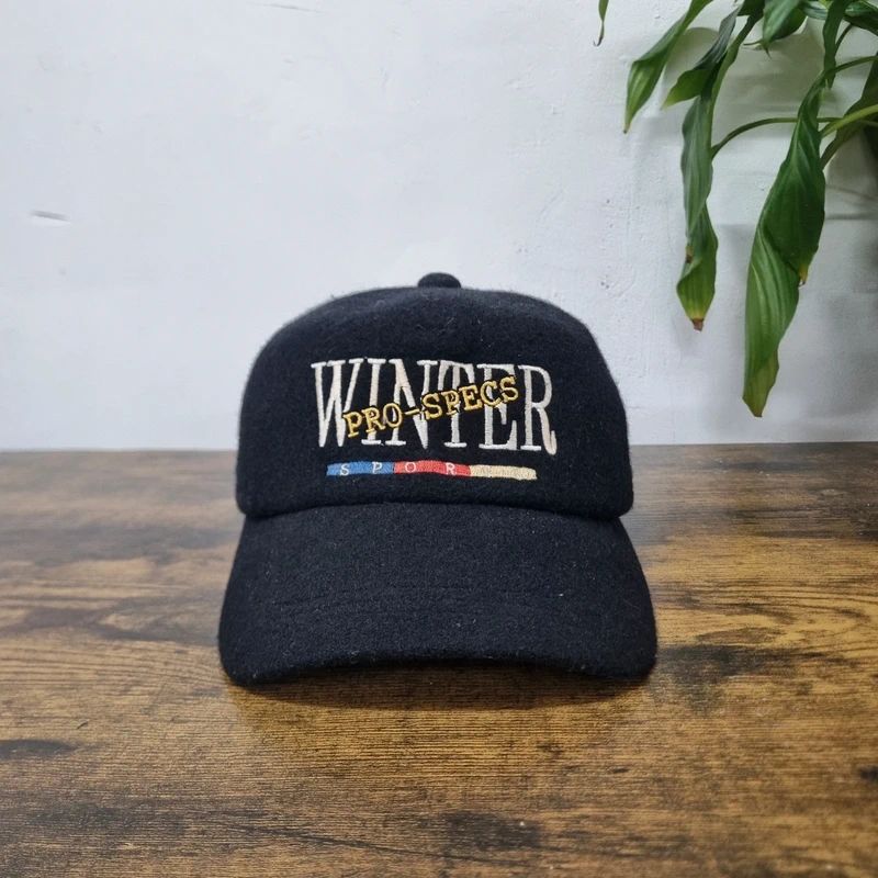 Vintage snow mania 81 baseball sherpa Hat Snapback cap one size adjustable black