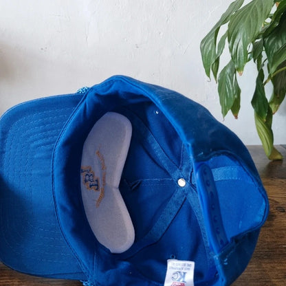 Vintage American Trucker Hat Snapback cap one size adjustable blue tension brothers