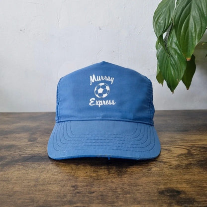 Vintage American Trucker Hat Snapback cap one size adjustable blue Murray Express football