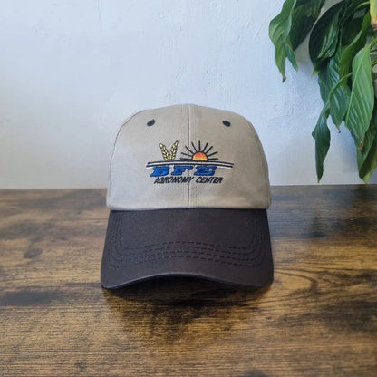 Vintage American baseball Hat Snapback cap one size adjustable khaki black agronomy centre