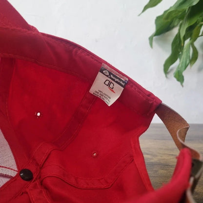 Vintage American Baseball Hat Snapback cap one size adjustable red Branson