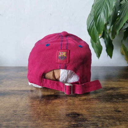 Official Barcelona Baseball Hat Snapback cap one size adjustable burgundy