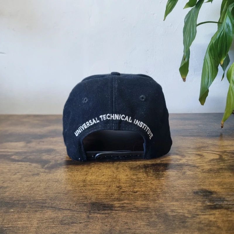 Vintage American baseball Hat Snapback cap one size adjustable black hot rod