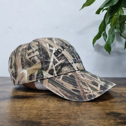 Vintage American Baseball Hat Snapback cap one size adjustable guide service Duck realtree camo