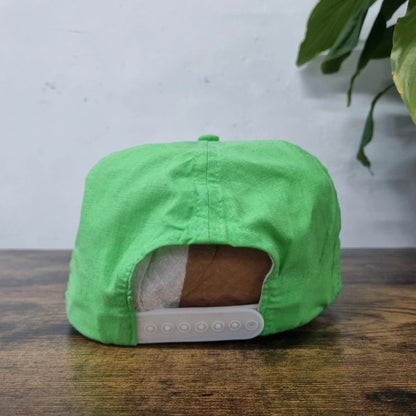 Vintage American Trucker Hat Snapback cap one size adjustable green sterer