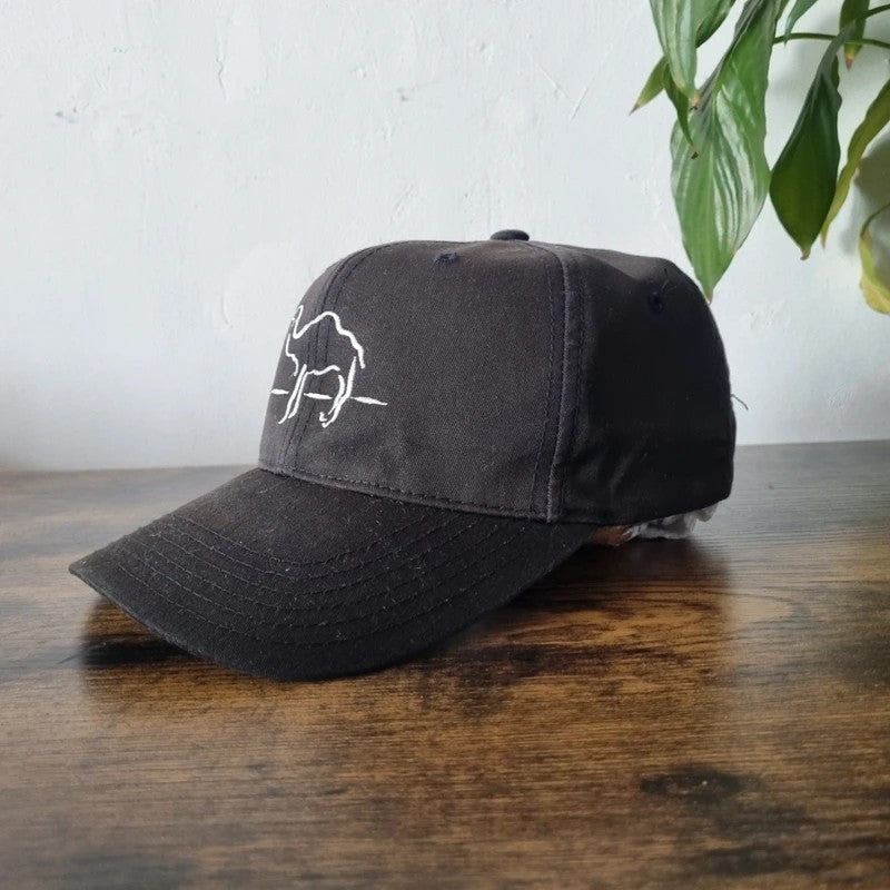 Vintage American Baseball Hat Snapback cap one size adjustable black Camel Promo