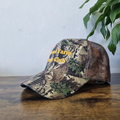 Vintage American Baseball Hat Snapback cap one size adjustable Graves Farm realtree camo