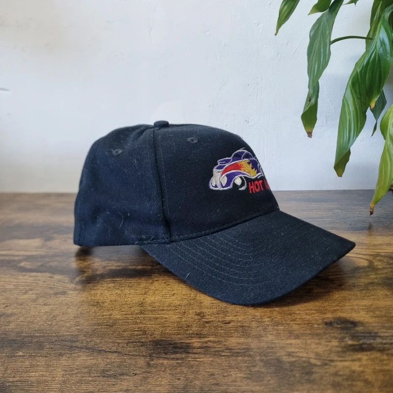 Vintage American baseball Hat Snapback cap one size adjustable black hot rod