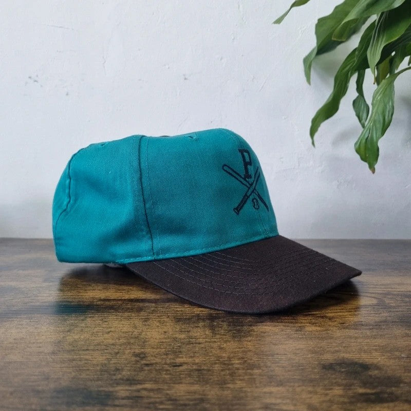 Vintage American Baseball Hat Snapback cap one size adjustable green black Pittsburgh Pirates