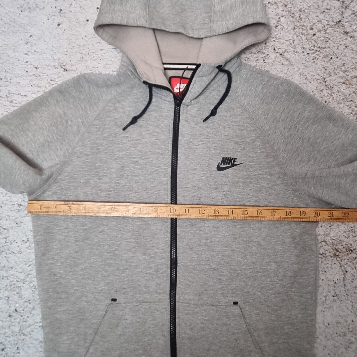 Men's Nike Tech Fleece AW77 Hoodie 7 Grey Zip up Hooded Size Small Men's