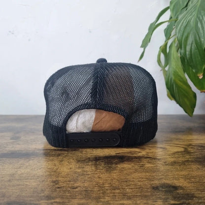 Vintage American Baseball Hat Snapback cap one size adjustable black nelson international