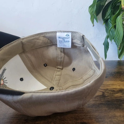 Vintage American baseball Hat Snapback cap one size adjustable khaki black agronomy centre