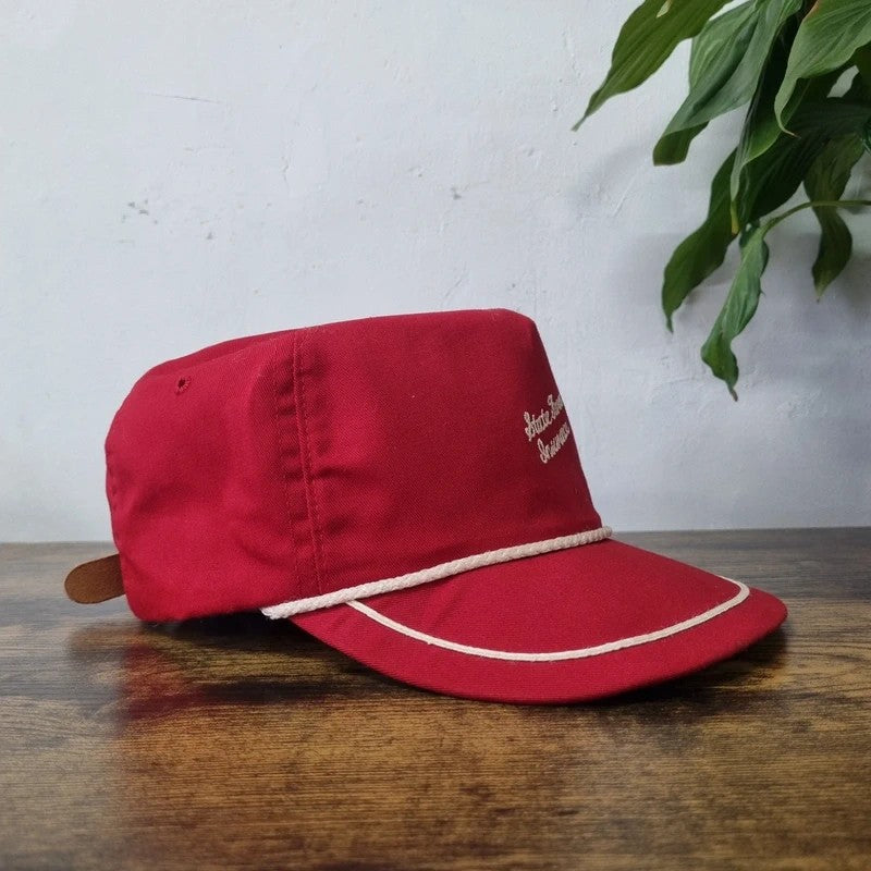 Vintage American Trucker Hat Snapback cap one size adjustable red state farm insurance
