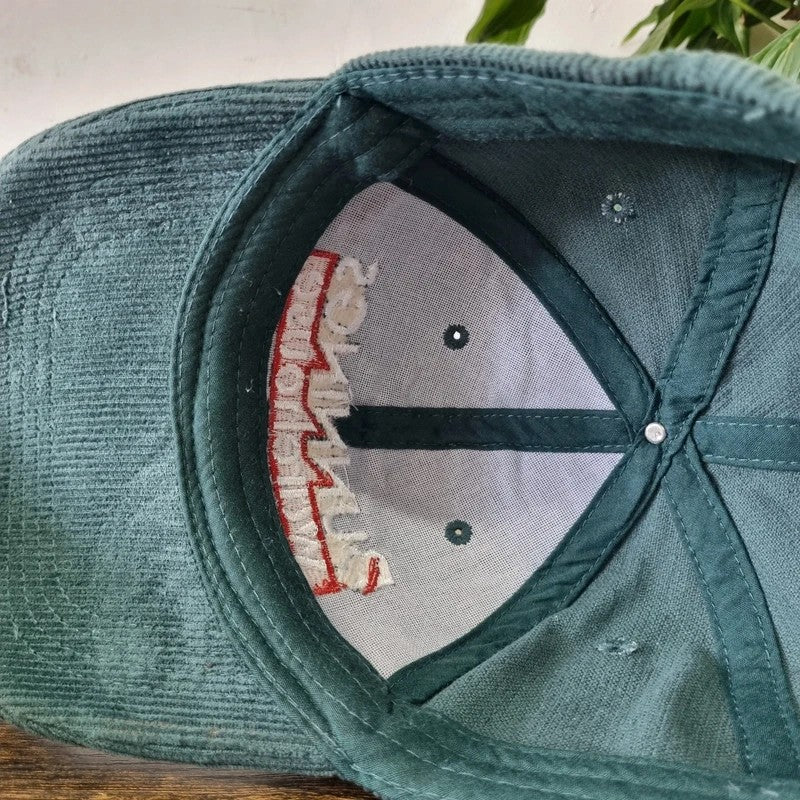 Vintage American Baseball Hat Snapback cap one size adjustable green bunnings warehouse