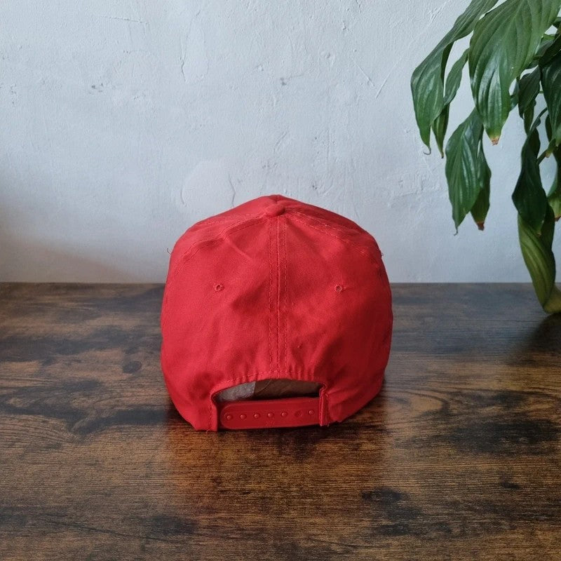 Vintage American Trucker Hat Snapback cap one size adjustable red Dolly Madison Bakery