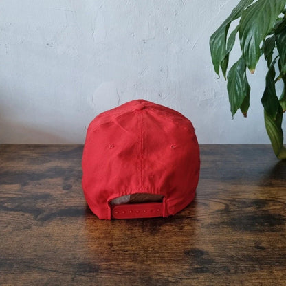 Vintage American Trucker Hat Snapback cap one size adjustable red Dolly Madison Bakery