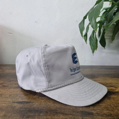 Vintage American Trucker Hat Snapback cap one size adjustable grey The egan companies
