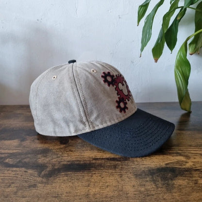 Vintage Mickey Baseball Hat Snapback cap one size adjustable beige black