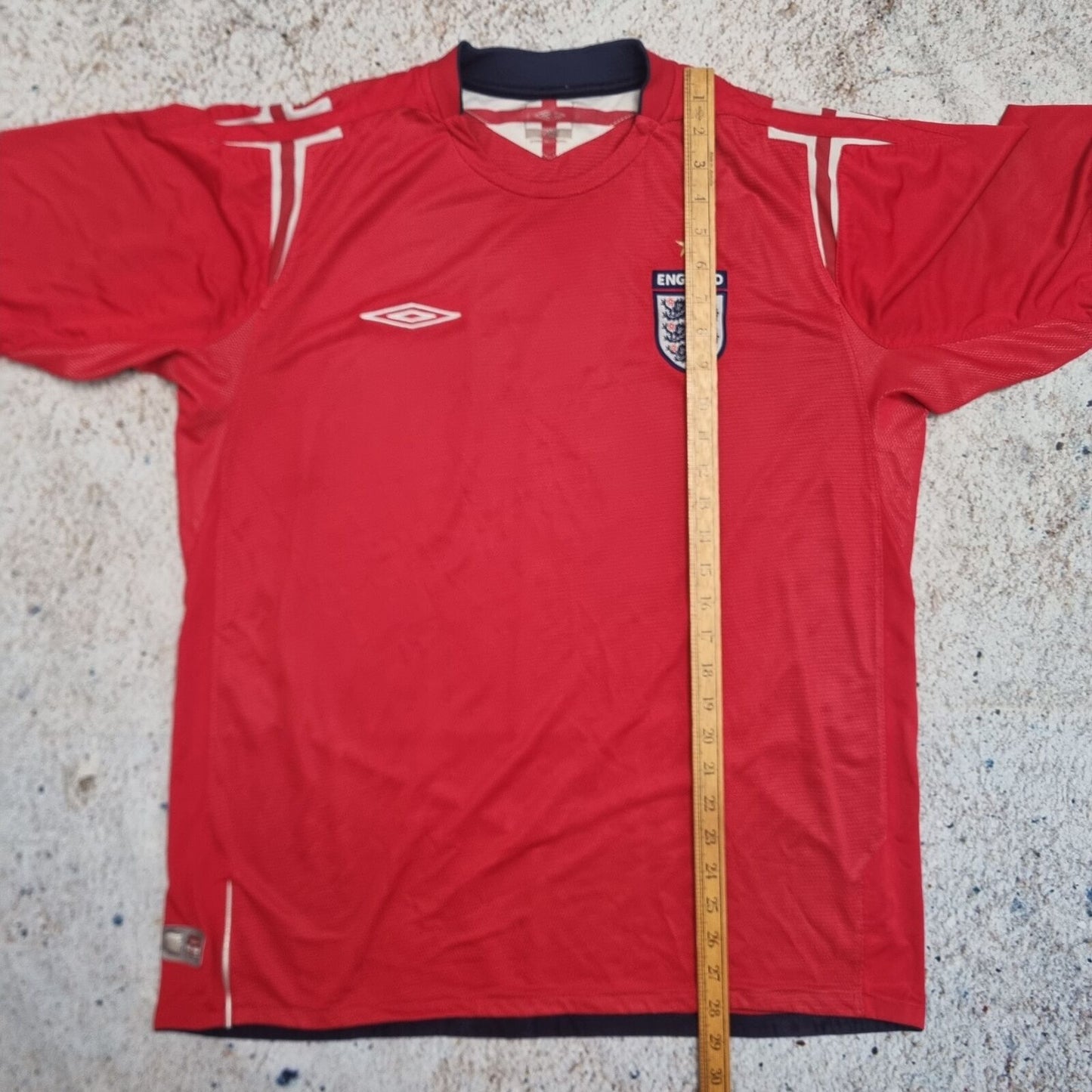 Umbro ENGLAND JERSEY FOOTBALL SHIRT 2004 - Red - Size XL