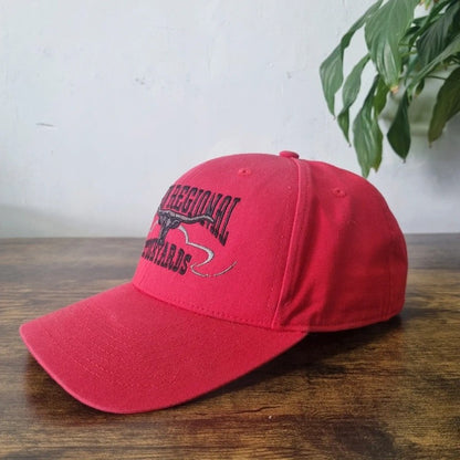 Vintage American Baseball Hat Snapback cap one size adjustable red Joplin Regional Stockyards