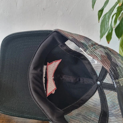 Budweiser Baseball Hat Snapback cap one size adjustable black green camo