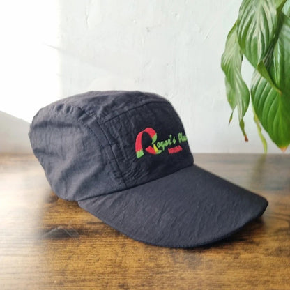 Vintage American Baseball Hat 5 panel cap one size black Roger's Place Aruba