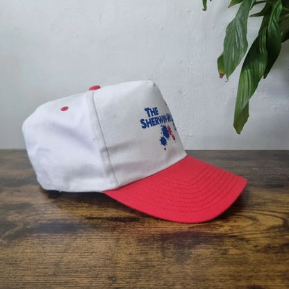 Vintage American baseball Hat Snapback cap one size adjustable red white Williams painting