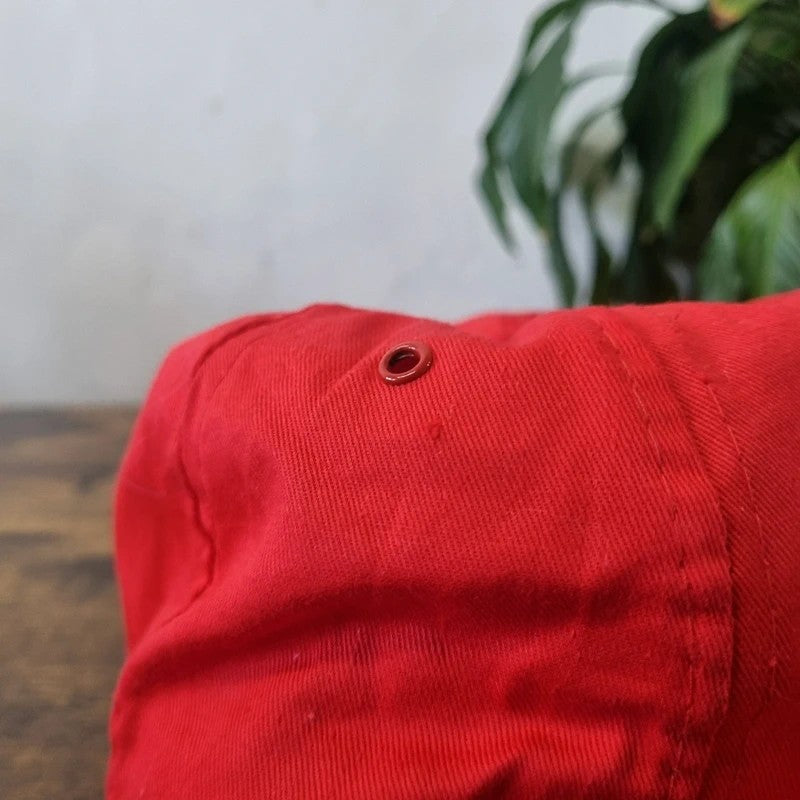 Vintage Trucker Hat Snapback cap one size adjustable red Olympic 2000 Manchester bid