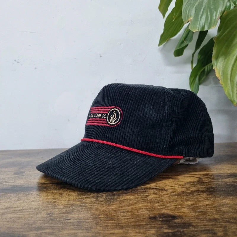 Vintage Volcom Baseball Hat Snapback cap one size adjustable black
