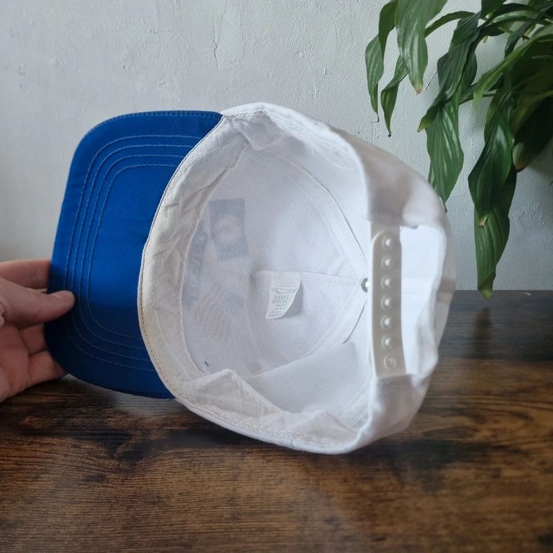 Vintage American baseball Hat Snapback cap one size adjustable Ibew union white blue