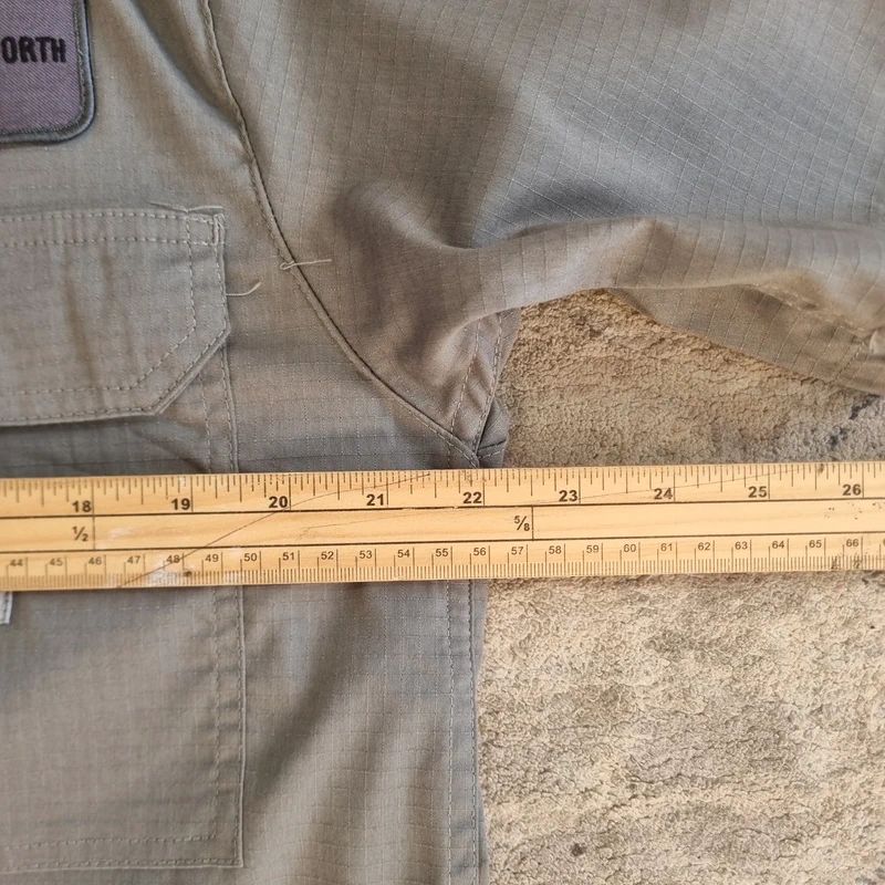 Carhartt Boxy Fit Cropped Shirt Short Sleeve Medium plain Grey Button Up Skater Y2K Surf