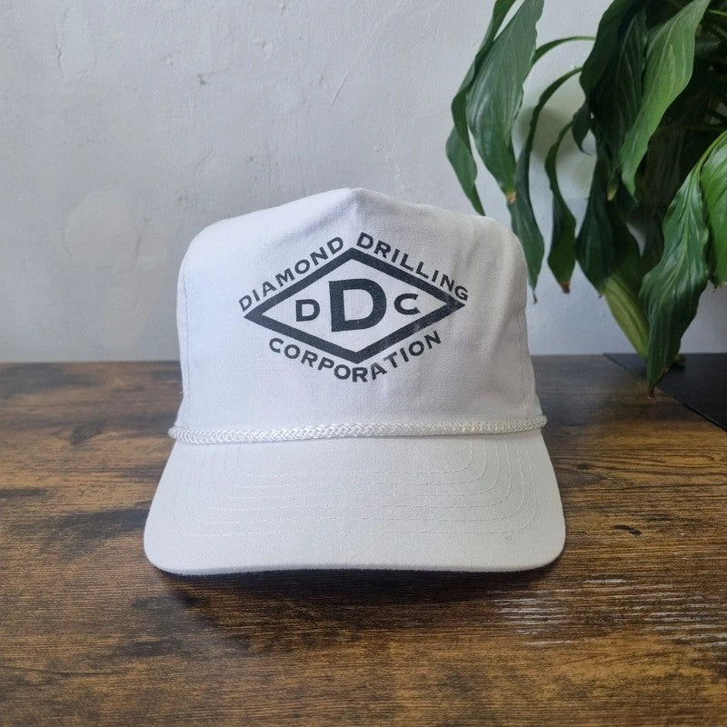 Vintage American Trucker Hat Snapback cap one size adjustable white diamond drilling