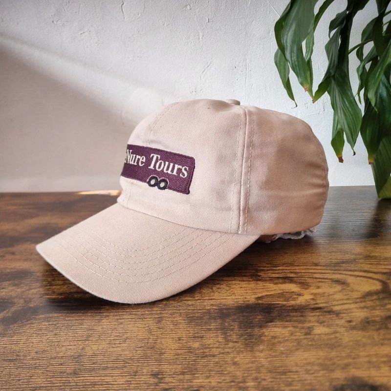 Vintage American baseball Hat Snapback cap one size adjustable beige denure tours