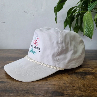 Vintage American Trucker Hat Snapback cap one size adjustable white Golf first of america
