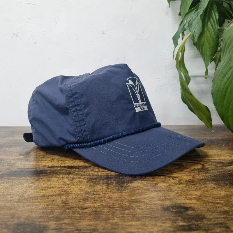 Vintage American Trucker Hat Snapback cap one size adjustable navy blackwolf run
