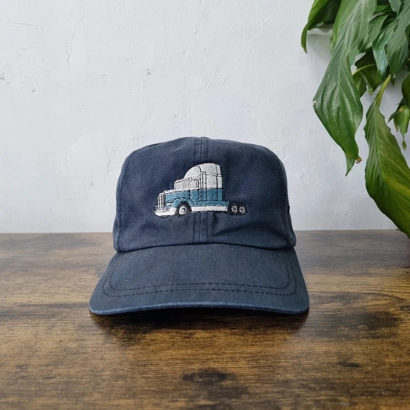 Vintage American Baseball Hat Snapback cap one size adjustable faded black truck
