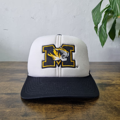 Vintage American Trucker Hat Snapback cap one size adjustable Missouri Tigers